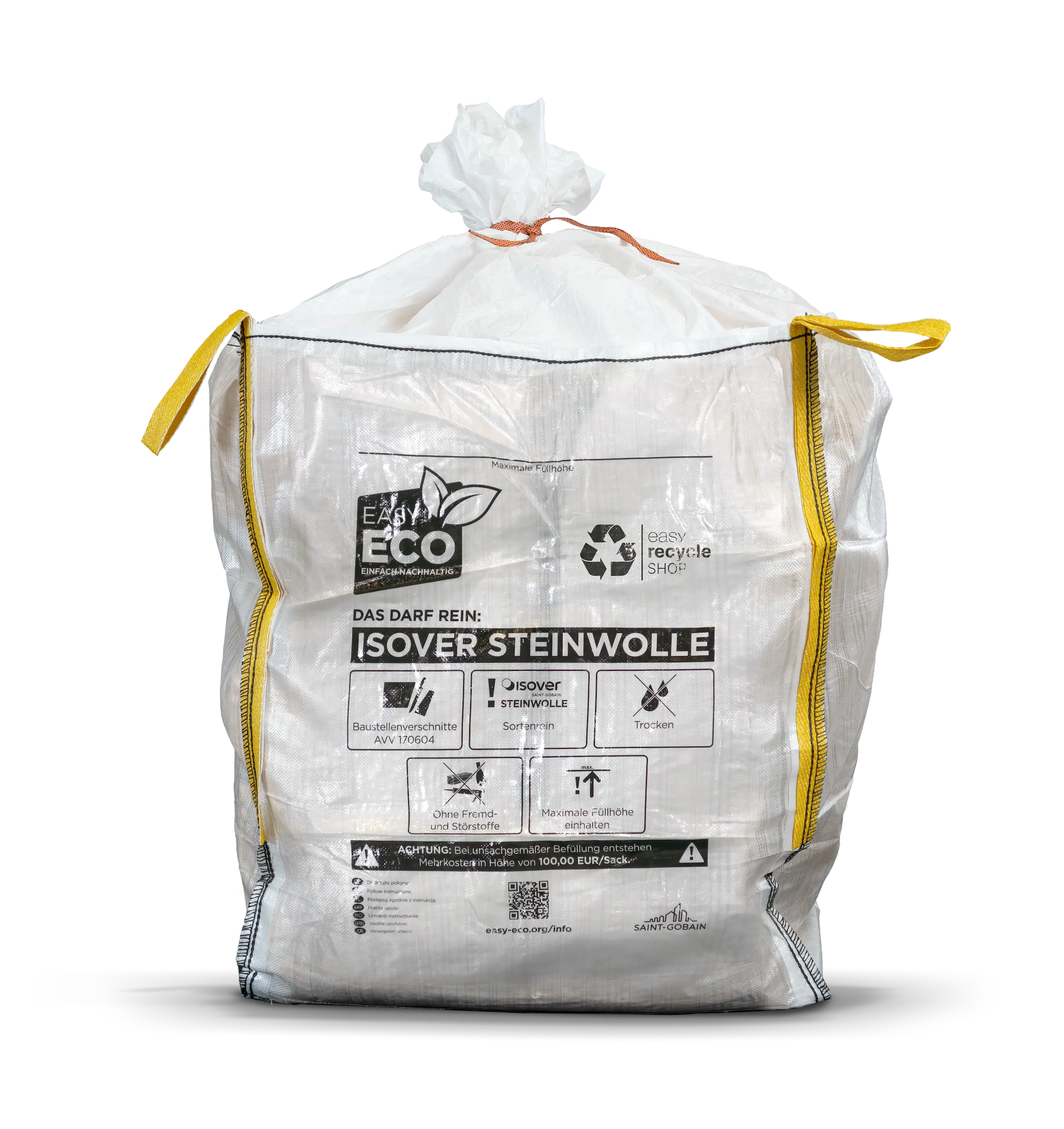 easy recycle SHOP Bigbag zur Weiterverwertung von Isover Steinwolle einfach bestellen