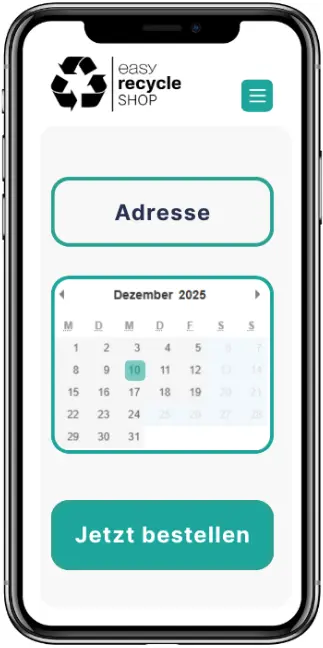 Adress und Termin eingeben