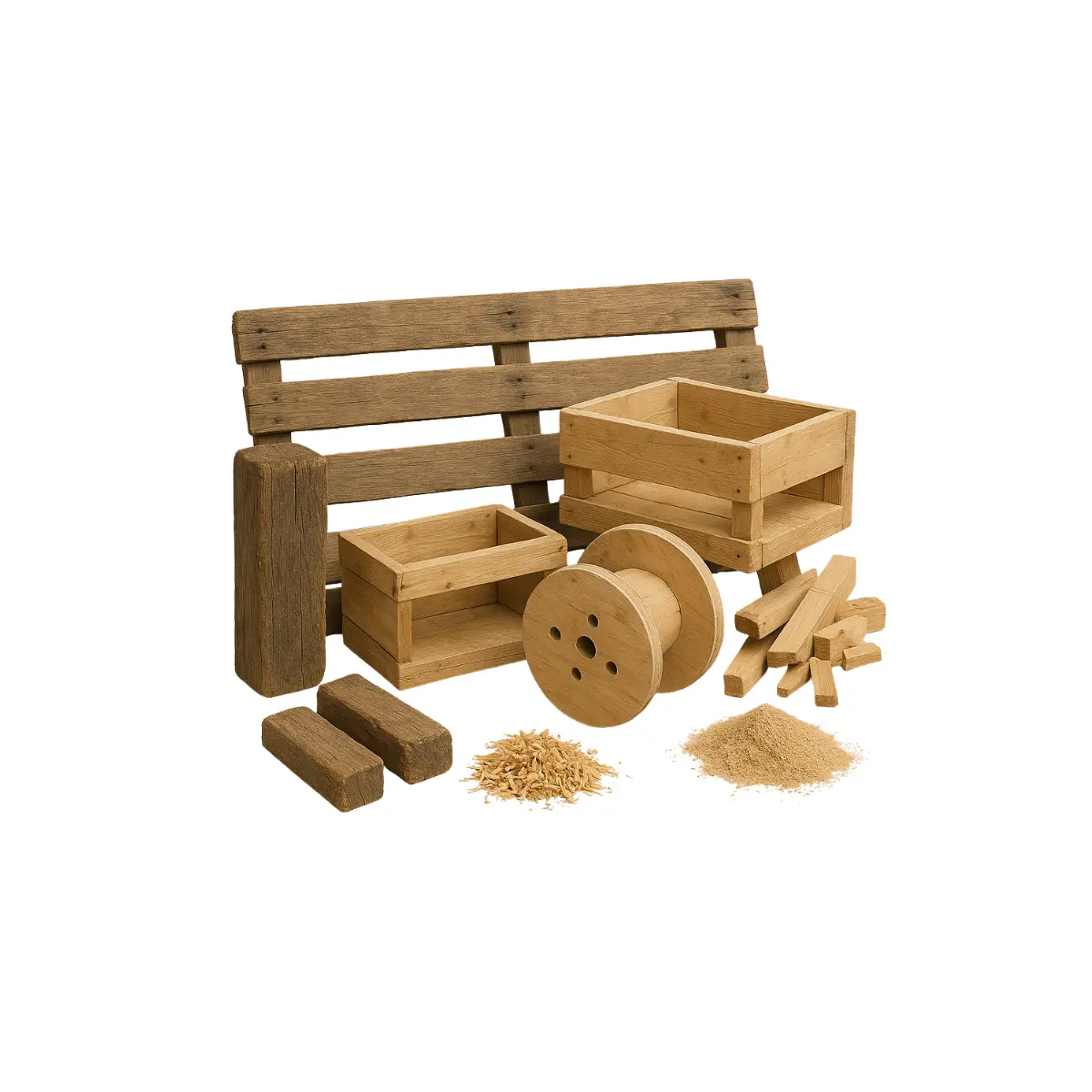 Altholz A1 Container mieten – Altholzentsorgung bundesweit easy recycle