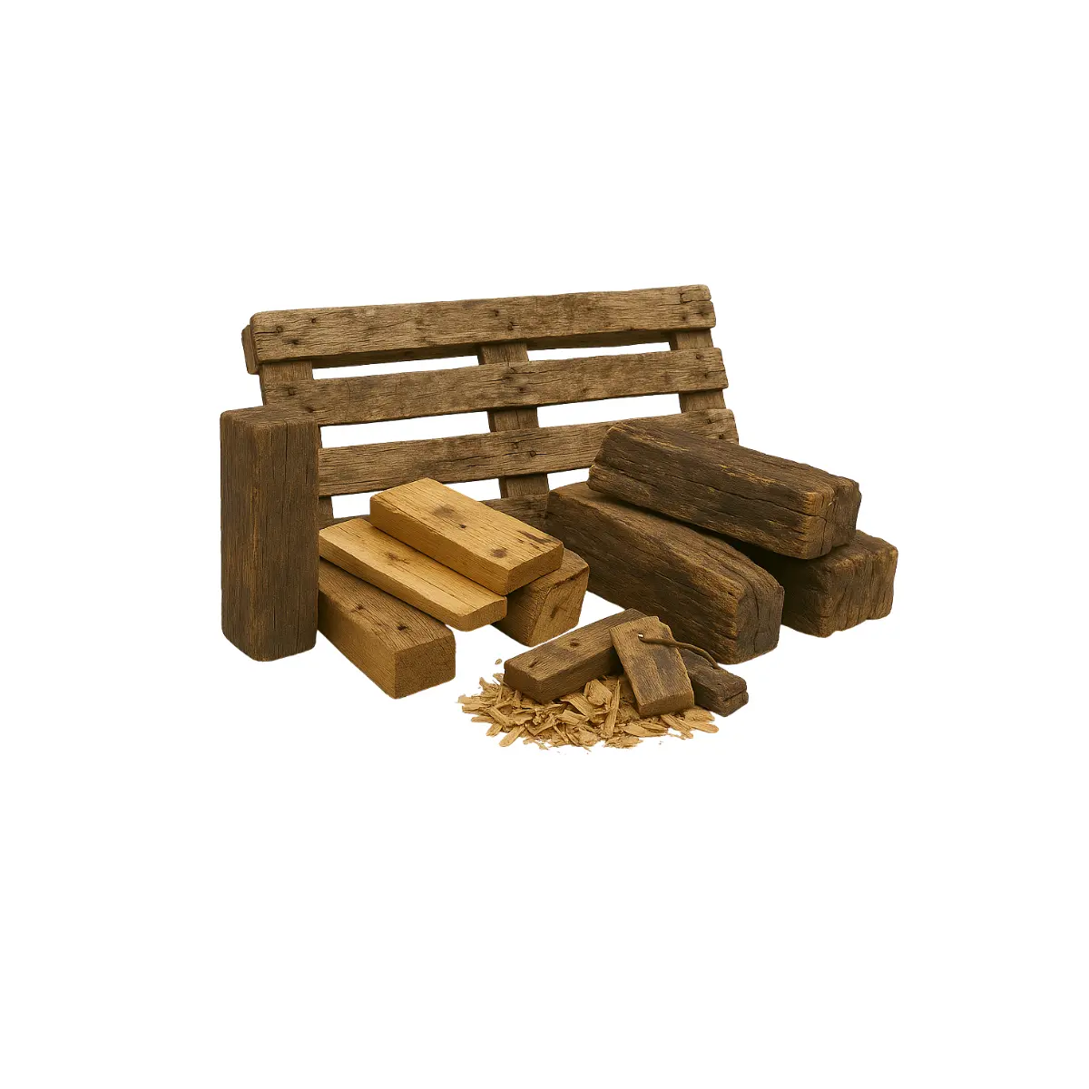 Gemischtes Altholz Container mieten – Bundesweite Altholzentsorgung easy recycle