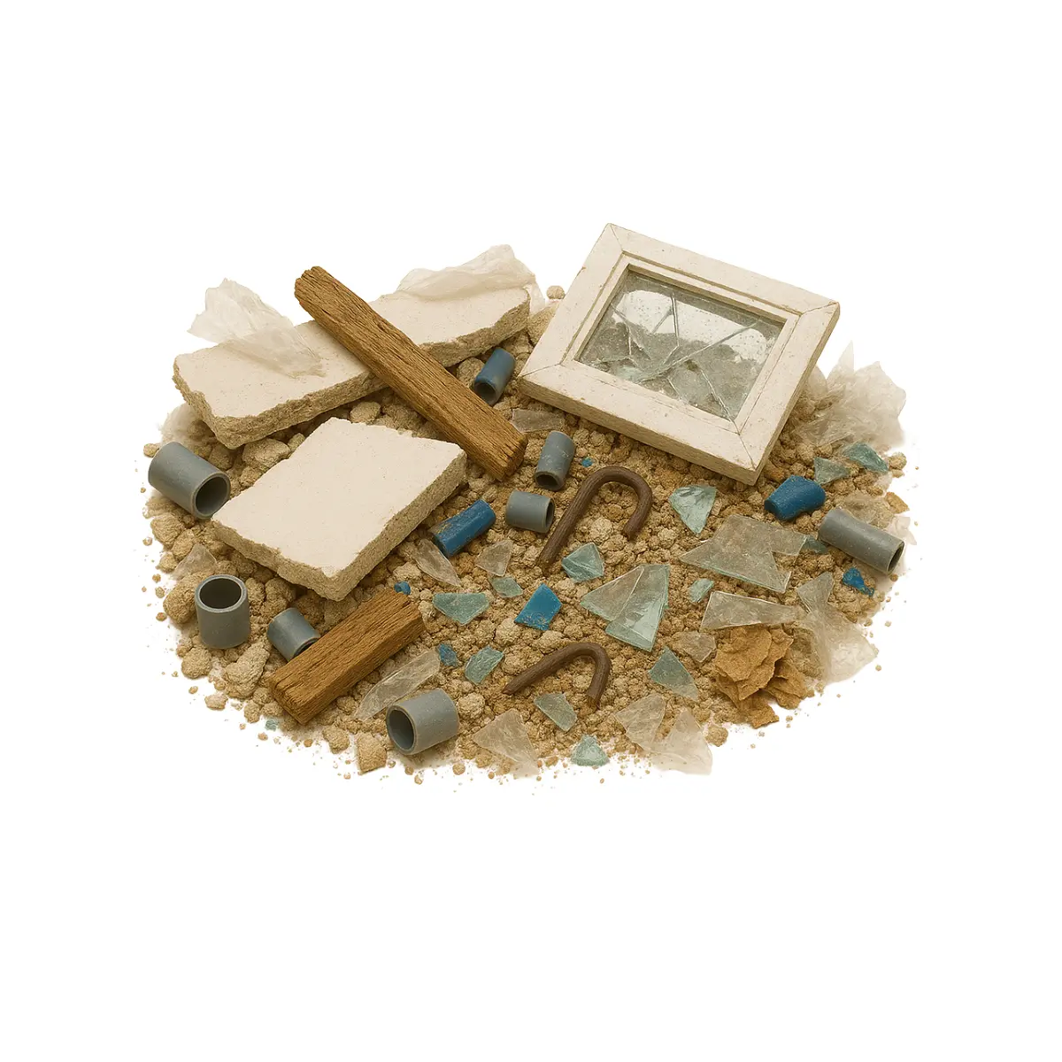 Schwer sortierfähiger Baumischabfall Container – Bundesweite Entsorgung von Baumischabfall mit easy recycle SHOP